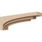 Ekena Millwork 5"W x 30"D x 10"H Thin Rockford Rough Cedar Woodgrain TimberThane Corbel, Primed Tan CORUR05X30X10ROCRCPR - alternate 1